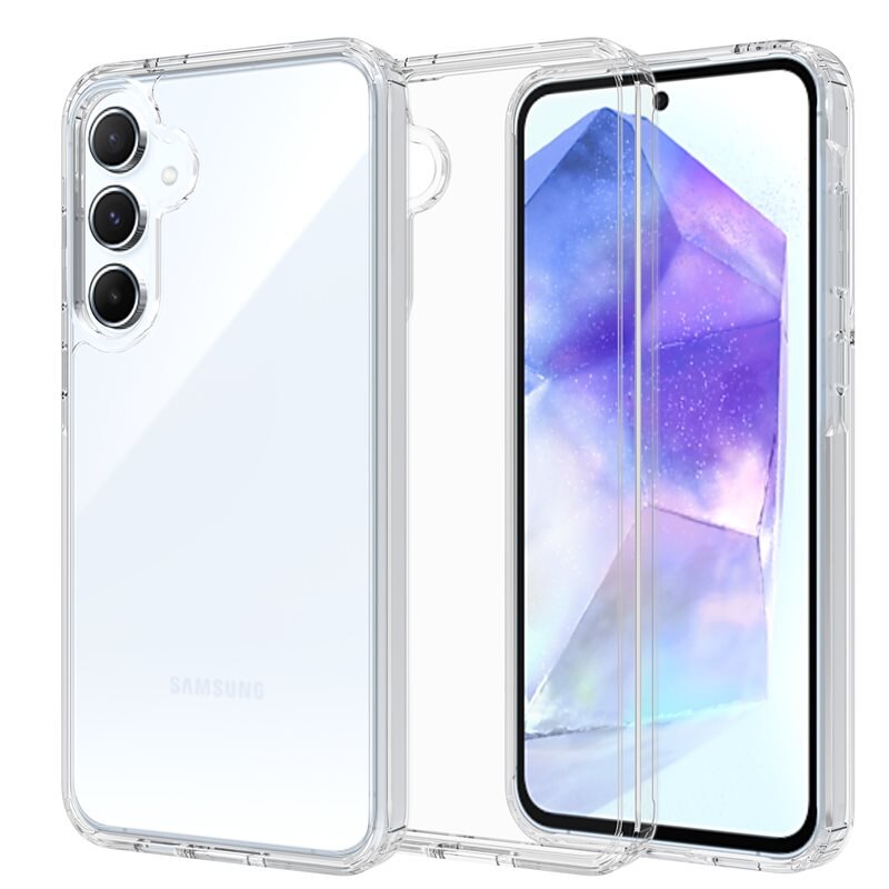 Mobique Hybridskal Samsung Galaxy A55 Genomskinlig - Stöttåligt mobilskal