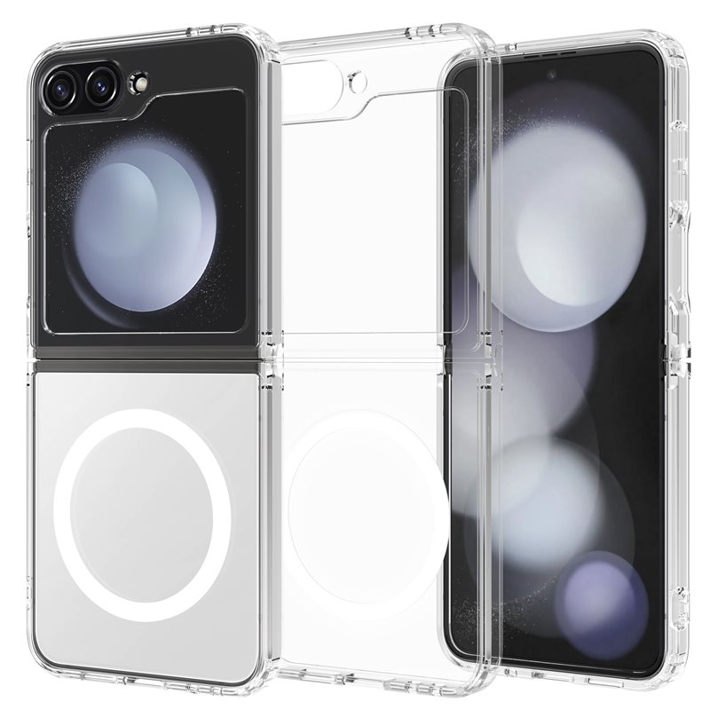 tectTech Hybridskal MagSafe Samsung Galaxy Z Flip 6 Genomskinlig