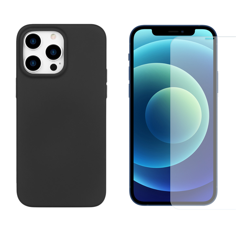 iPhone 14 Pro Kit med TPU-skal och Skärmskydd