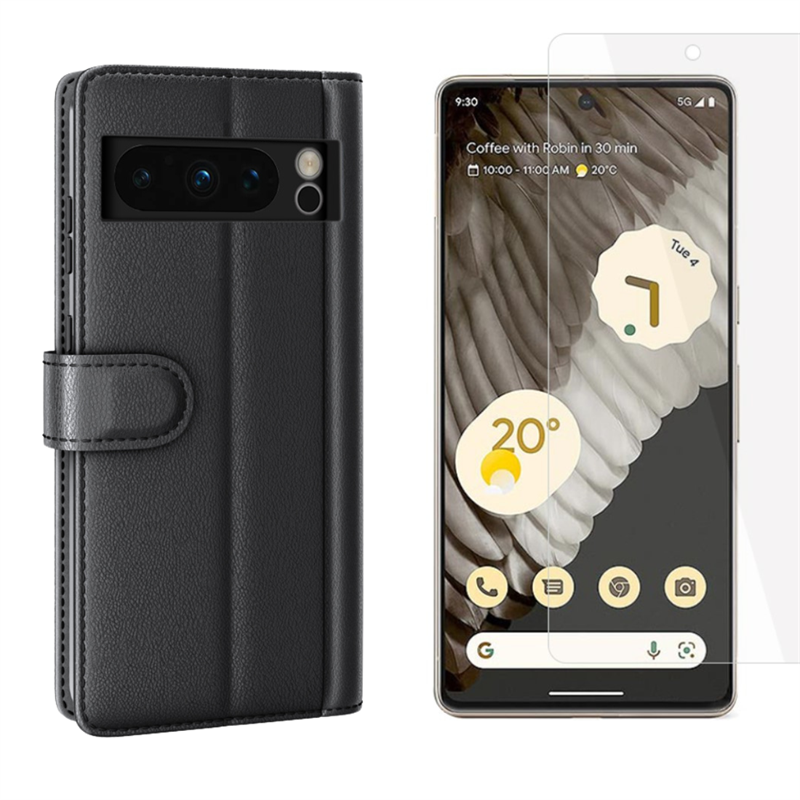 Google Pixel 8 Pro Kit med Fodral och Skärmskydd