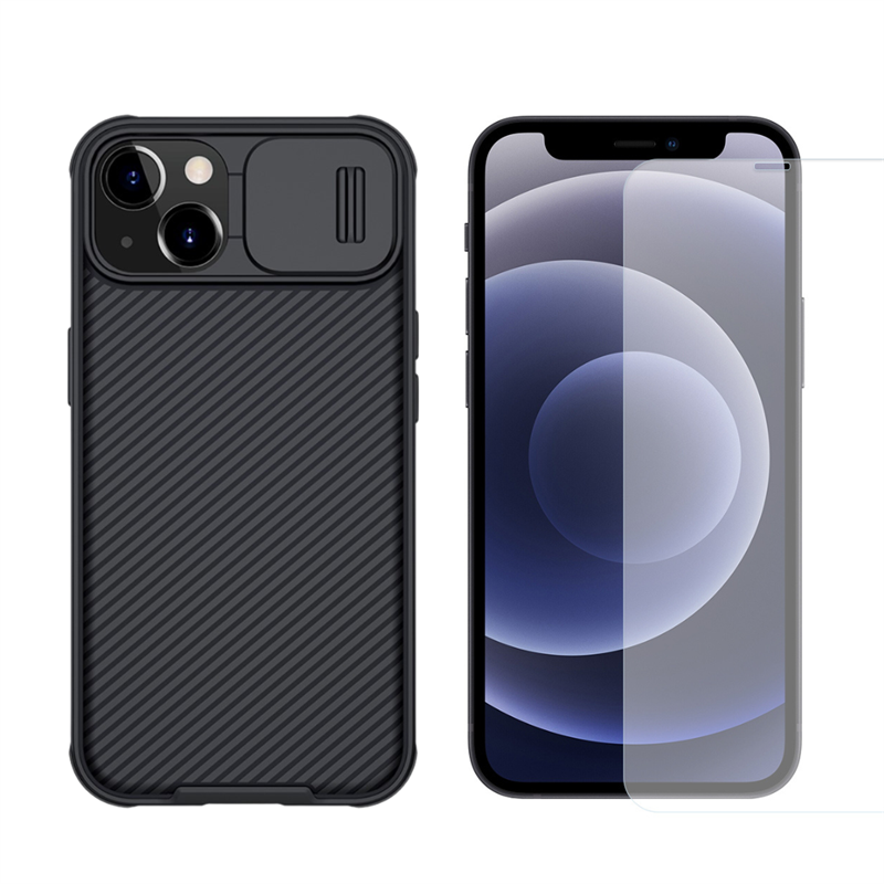 iPhone 13 Kit med CamShield Skal och Skärmskydd - Bundle - Mobilskal med inbyggt kameraskydd