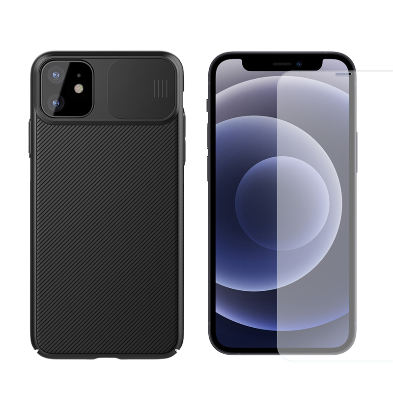 iPhone 11 Kit med CamShield Skal och Skärmskydd - Bundle - Mobilskal med inbyggt kameraskydd