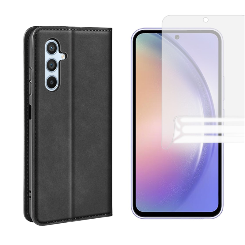 Samsung Galaxy A54 Kit med Tunt fodral och Skärmskydd