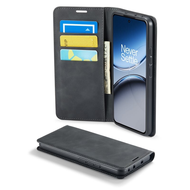 Mobique OnePlus Nord CE5 Slim Mobilfodral Svart - Plånboksfodral i slimmad design