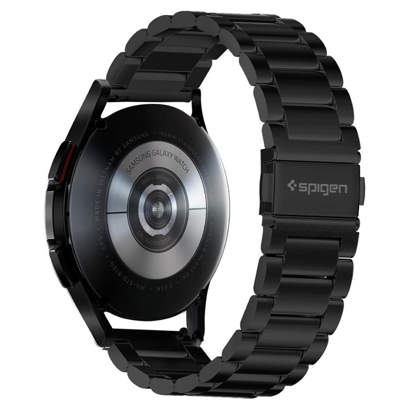 Spigen Samsung Galaxy Watch 7 40mm Armband Modern Fit Black - Snyggt metallarmband - Justerbar längd