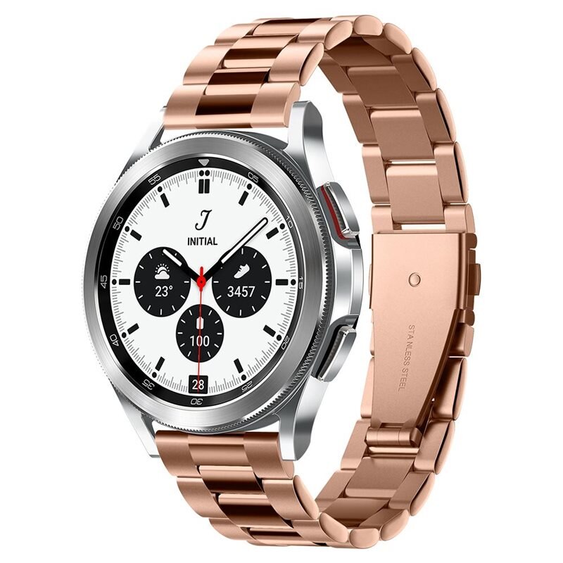 Spigen Samsung Galaxy Watch 5 40mm Armband Modern Fit Rose Gold - Snyggt metallarmband - Justerbar längd