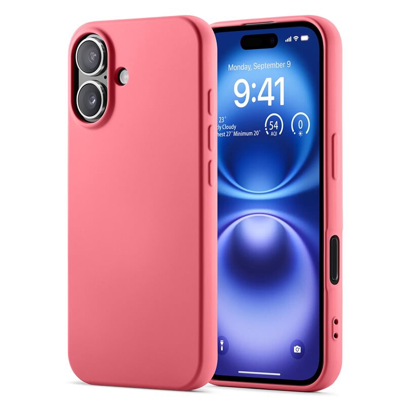Mobique TPU Skal iPhone 16 Cerise