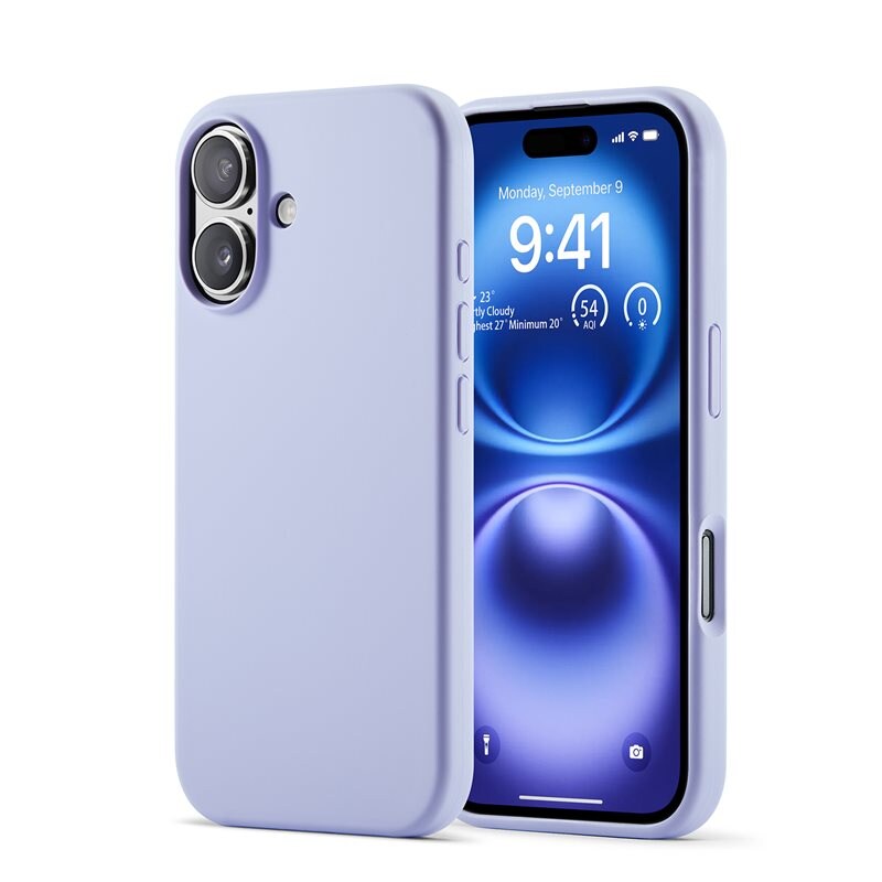Mobique Silikonskal iPhone 16 lila