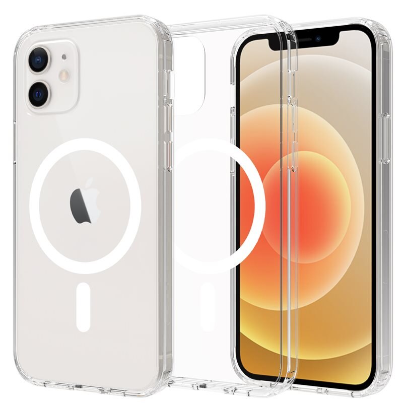 Mobique Hybridskal MagSafe iPhone 12/iPhone 12 Pro transparent