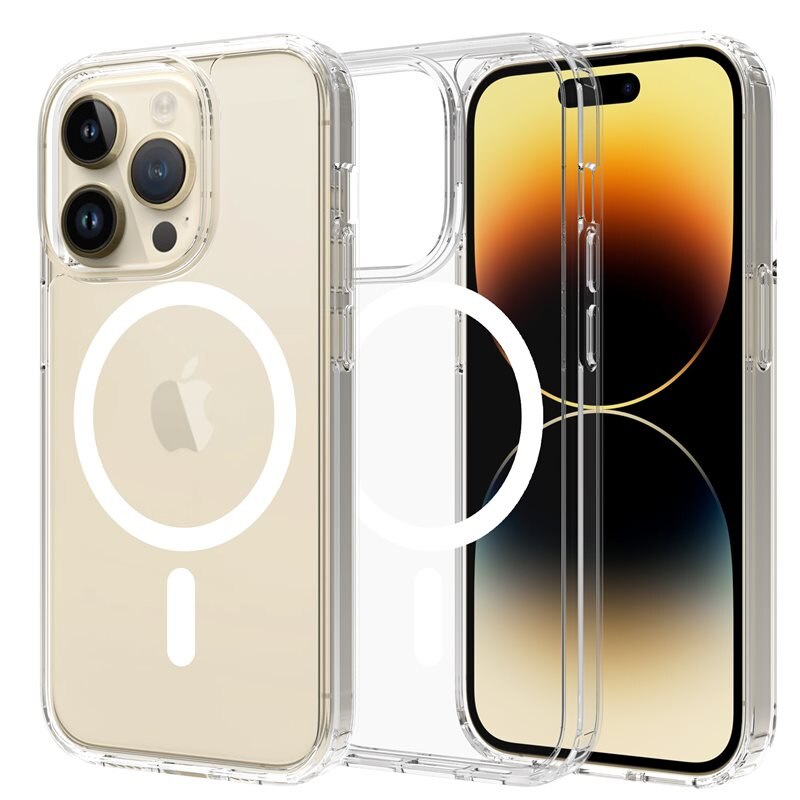 Mobique Hybridskal MagSafe iPhone 14 Pro Max Genomskinlig