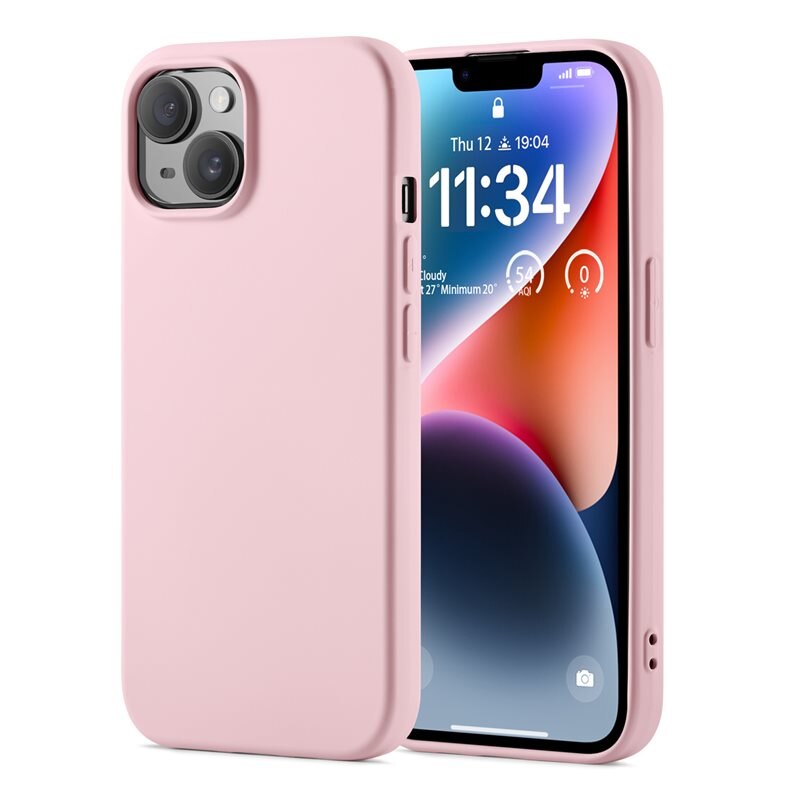 Mobique TPU Skal iPhone 14 Ljusrosa