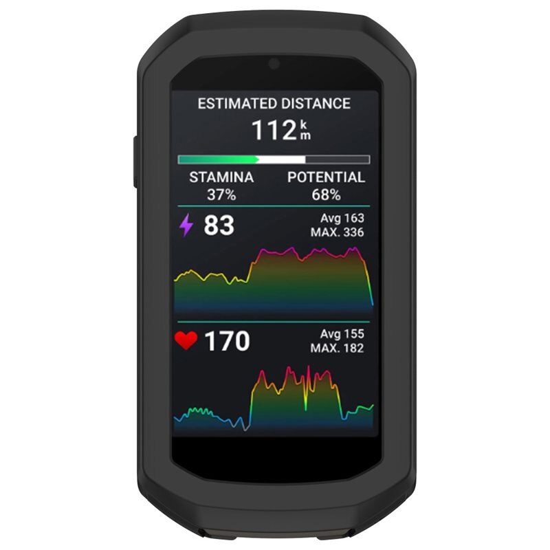 Silikonskal Garmin Edge 1050 svart - Skyddande skal