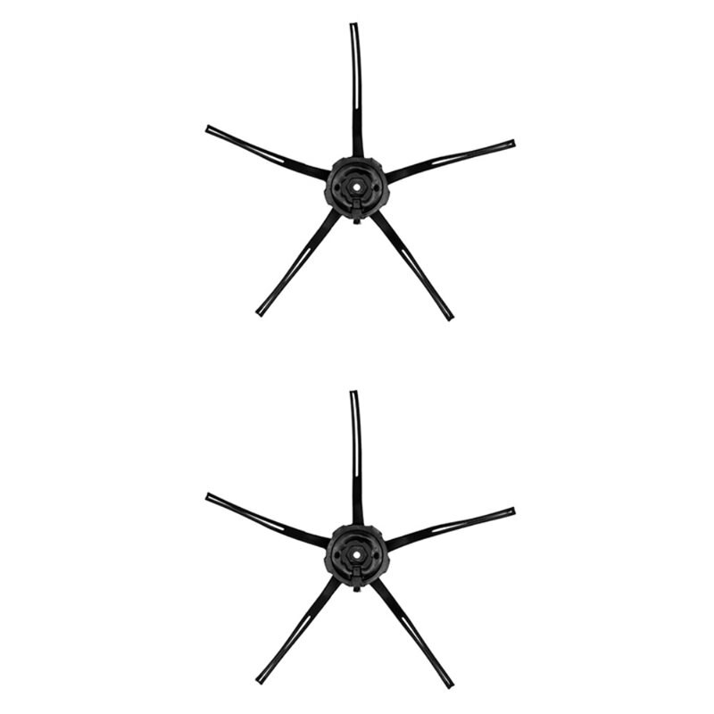 2-pack Sidoborstar Roborock Q7 Svart