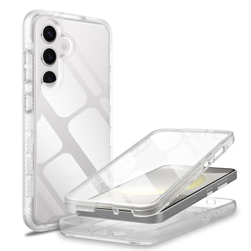 Mobique Full Protection Case Samsung Galaxy A56 Genomskinlig - Heltäckande skal med integrerat skärmskydd