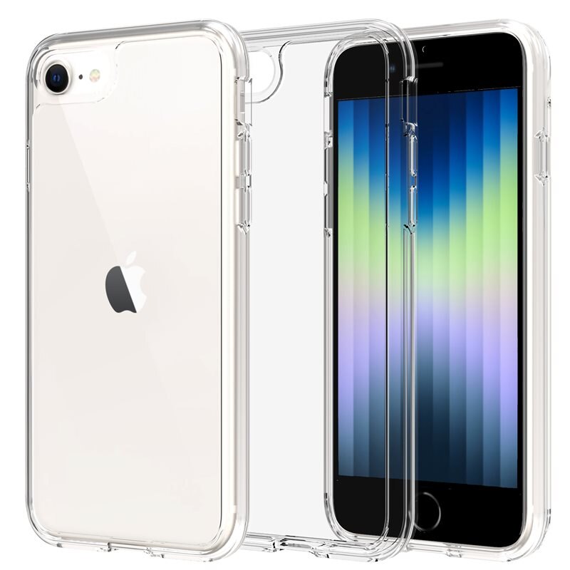 Mobique Hybridskal iPhone 8 Genomskinlig - Stöttåligt mobilskal