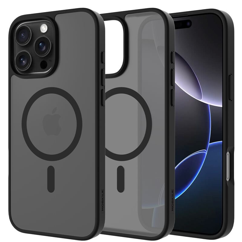 Mobique Magnetic Hybrid Skal iPhone 16 Pro Max Frosted Black