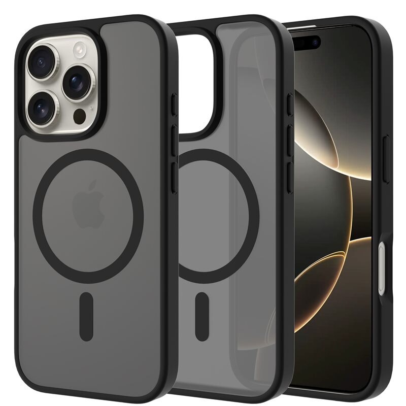 Mobique Magnetic Hybrid Skal iPhone 14 Pro Frosted Black