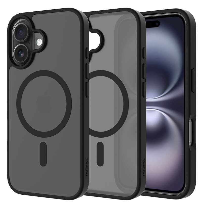 Mobique Magnetic Hybrid Skal iPhone 16 Frosted Black