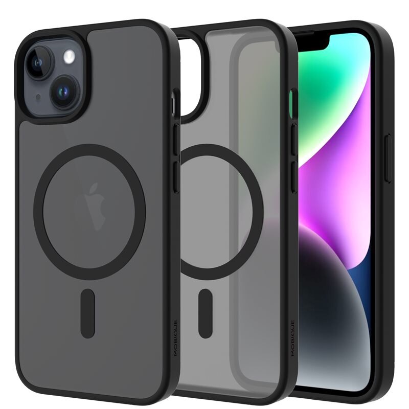Mobique Magnetic Hybrid Skal iPhone 15 Frosted Black