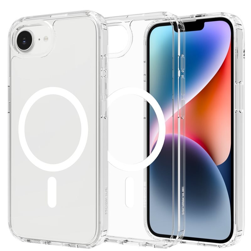 Mobique Hybridskal MagSafe iPhone 16e transparent