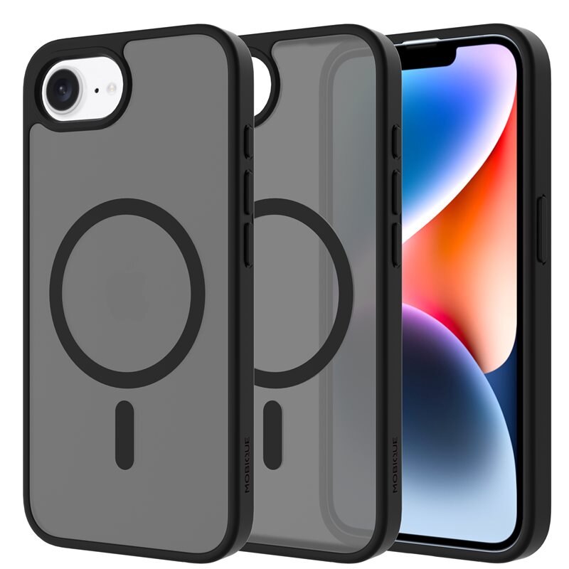 Mobique Magnetic Hybrid Skal iPhone 16e Frosted Black
