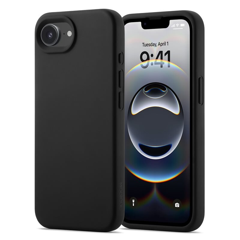 Mobique Magnetic Silikonskal iPhone 16e Svart