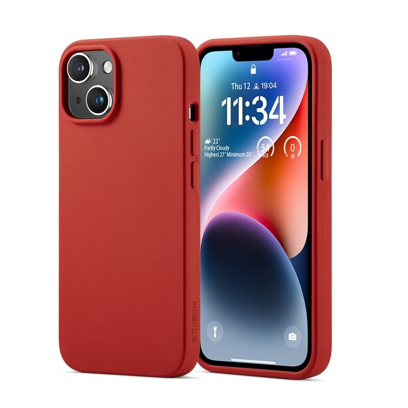 Mobique Magnetic Silikonskal iPhone 13 Lava Red