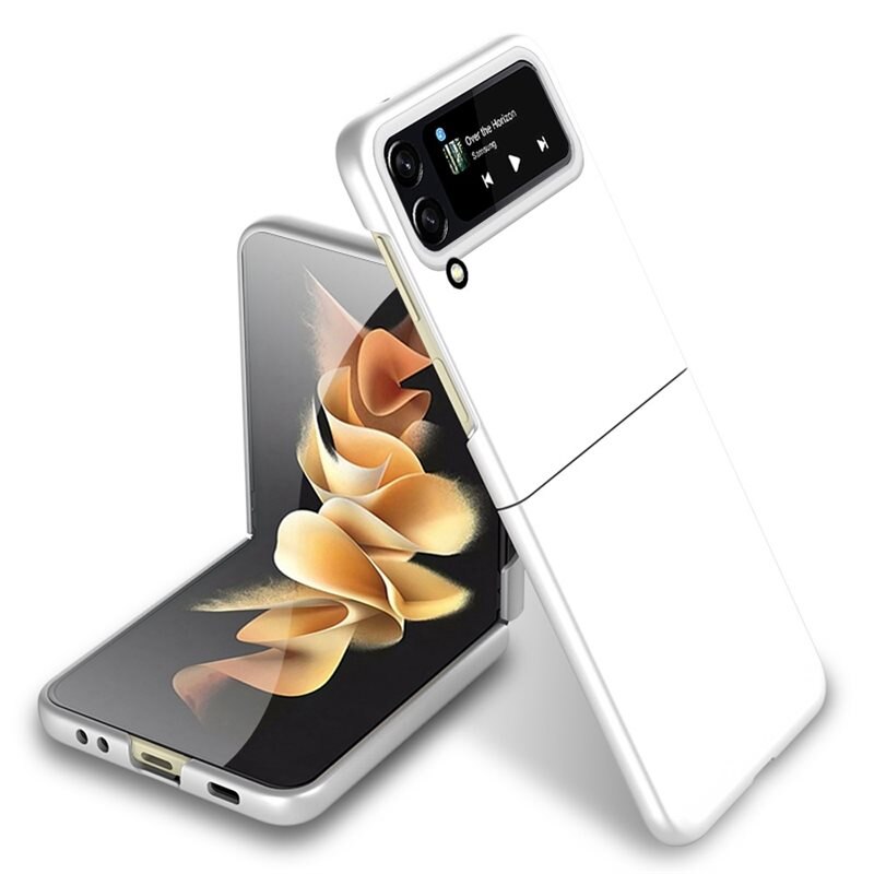 Hårdskal Gummerat Samsung Galaxy Z Flip 4 vit