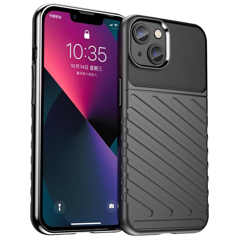 Thunder TPU Skal iPhone 14 Plus Svart - Mobilskal