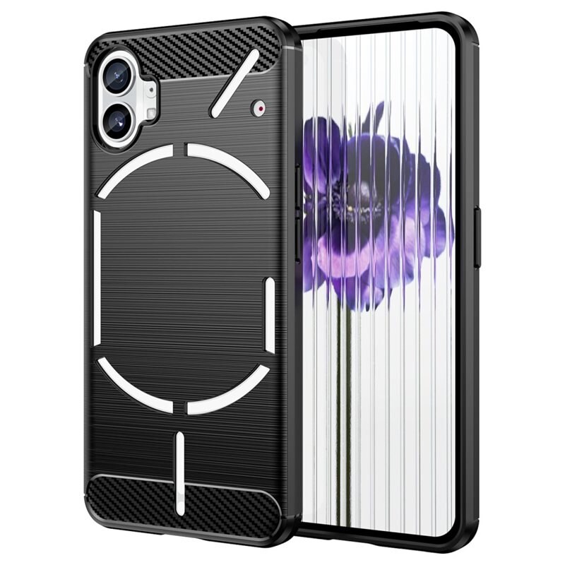 tectTech Nothing Phone 1 Skal TPU Brushed Svart - Mobilskal i snygg design