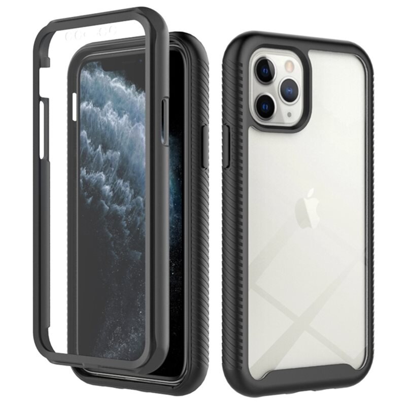 Full Protection Skal iPhone 11 Pro Svart - Heltäckande skal med integrerat skärmskydd