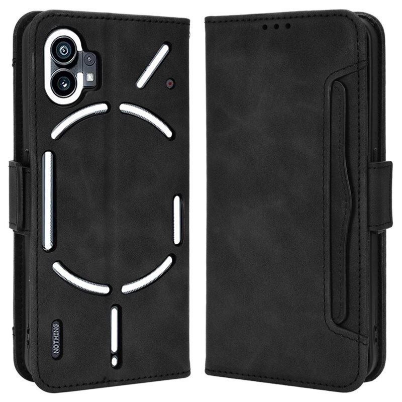 Multi Plånboksfodral Nothing Phone 1 svart - Mobilfodral - Kortfack och sedelficka