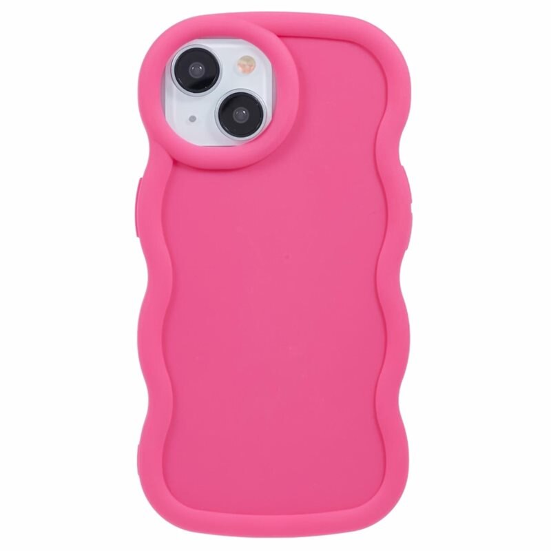 Wavy Edge TPU Skal iPhone 13 Rosa
