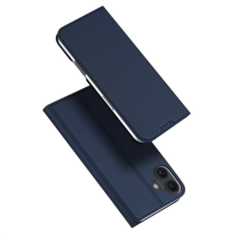 Dux Ducis Skin Pro Series iPhone 16 - Navy - Tunt mobilfodral med korthållare