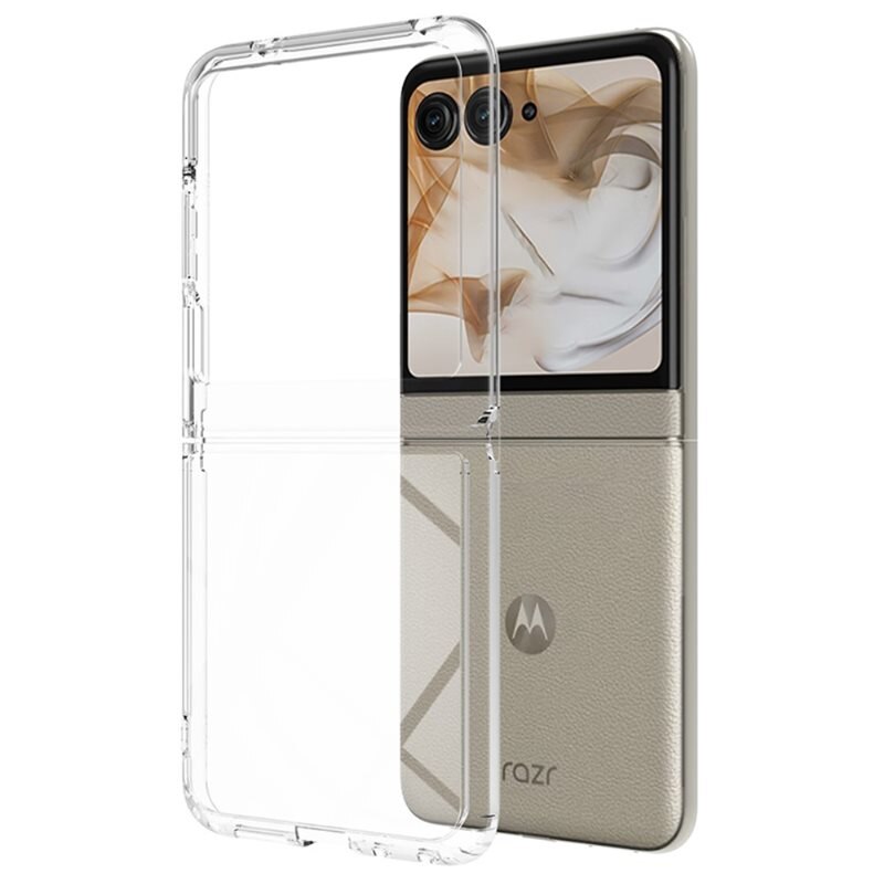 tectTech Hybridskal Motorola Razr 50 Genomskinlig