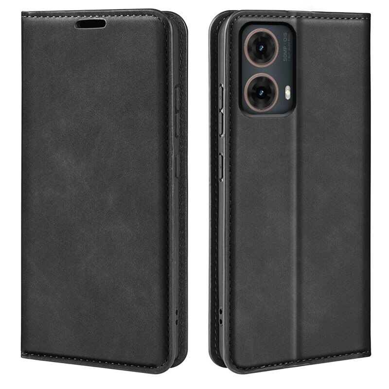 Motorola Moto G85 Slim Mobilfodral Svart - Plånboksfodral i slimmad design