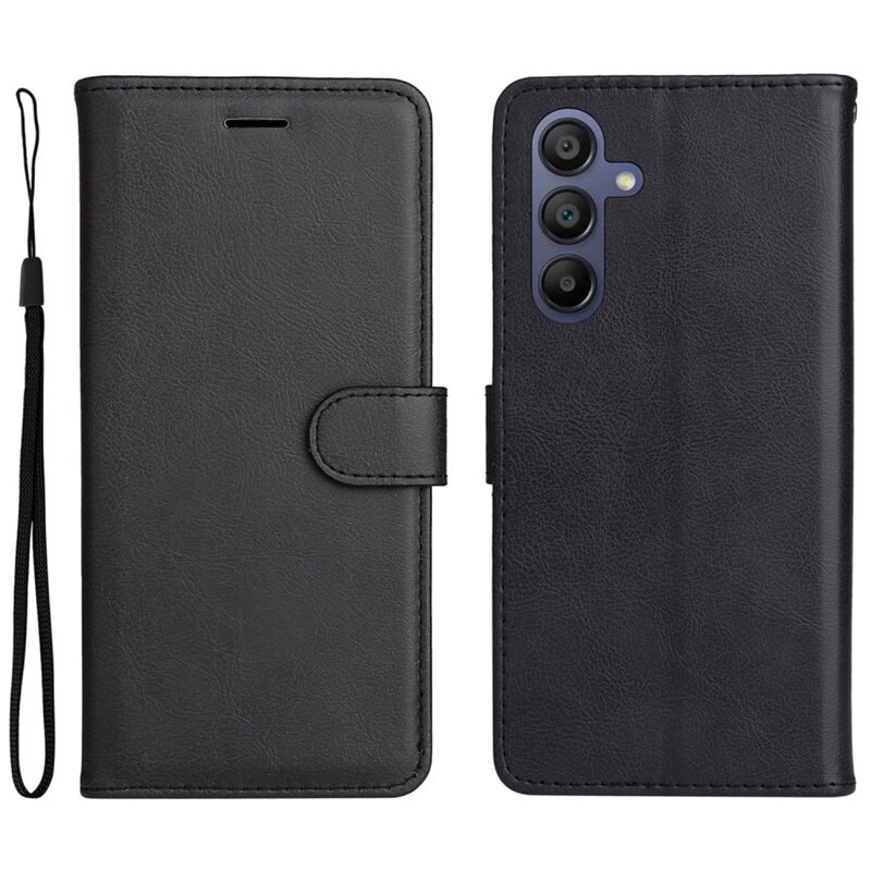 Plånboksfodral Samsung Galaxy A16 svart - Mobilfodral med kortfack och sedelficka