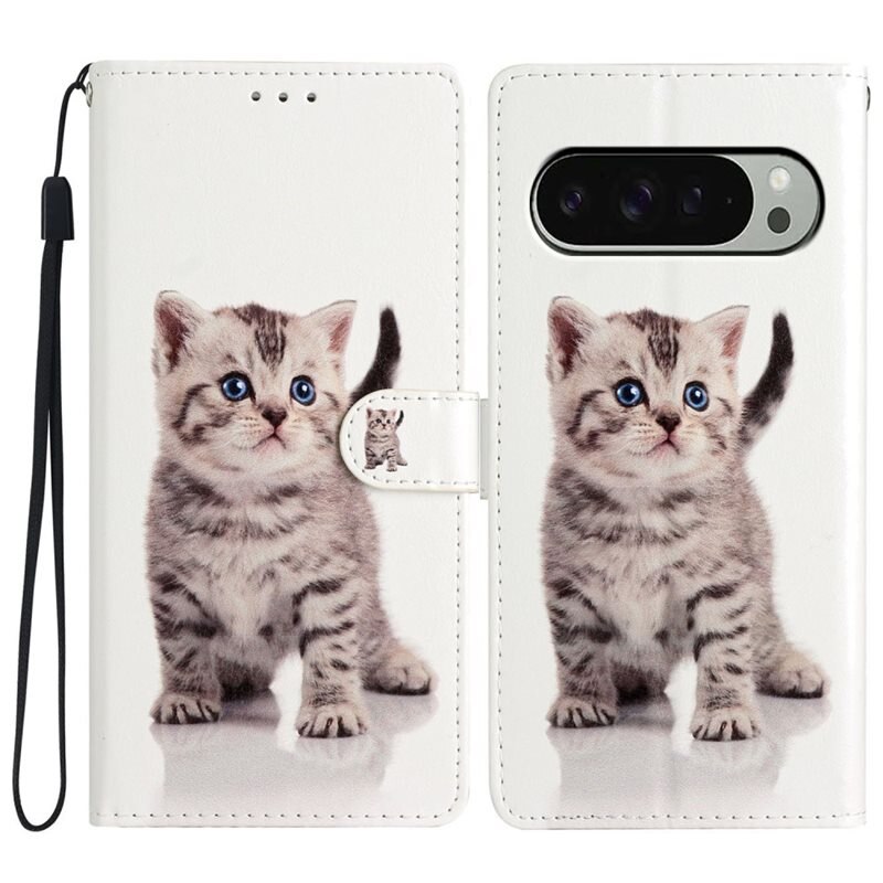 Mobilfodral Google Pixel 9 Pro kattunge - Plånboksfodral