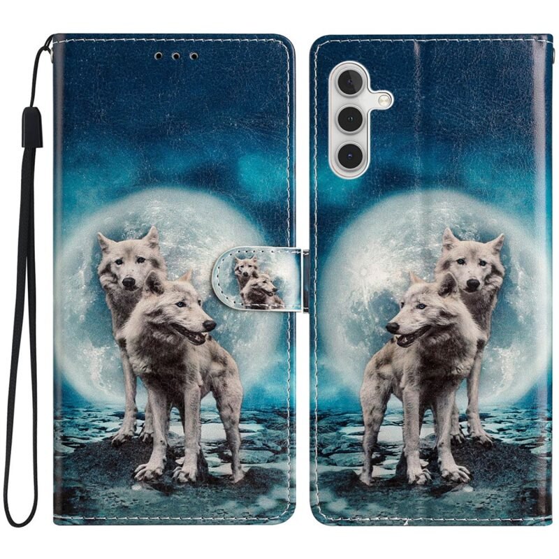 Mobilfodral Samsung Galaxy A16 vargar - Plånboksfodral