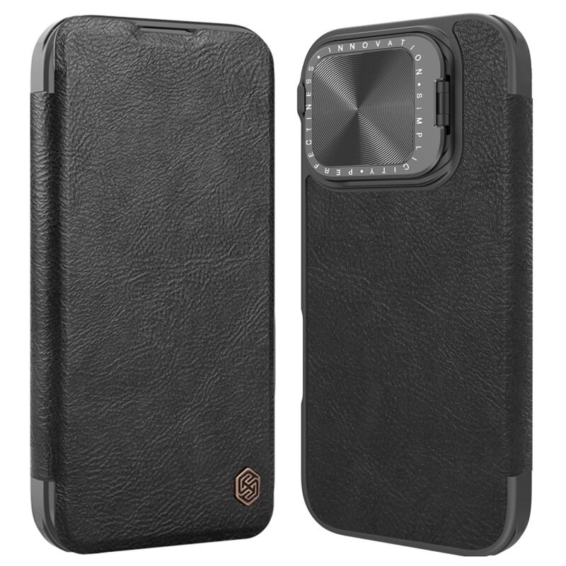 Nillkin Qin Prop iPhone 16 Pro svart