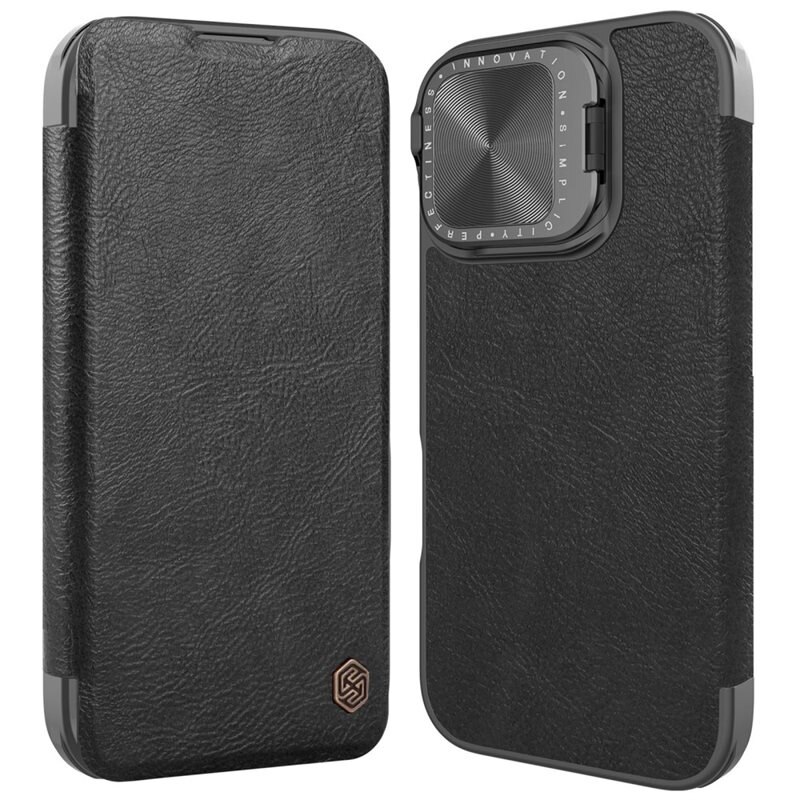 Nillkin Qin Prop iPhone 16 svart