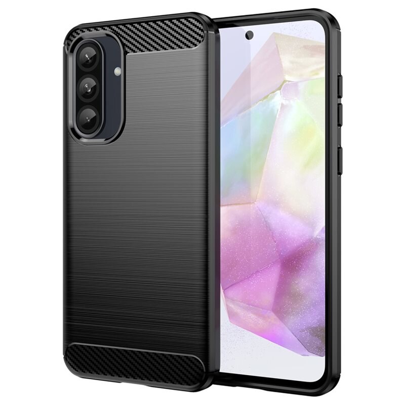 tectTech Samsung Galaxy A36 Skal TPU Brushed Svart - Mobilskal i snygg design
