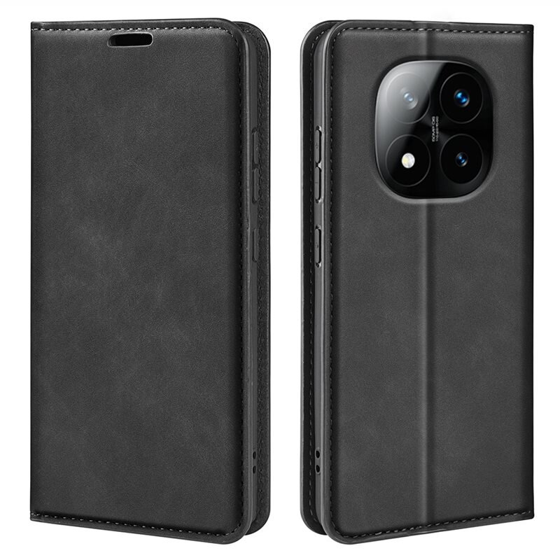 Xiaomi Redmi Note 14 Pro Plus Slim Mobilfodral Svart - Plånboksfodral i slimmad design