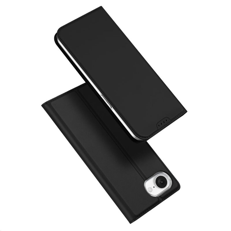 Dux Ducis Skin Pro Series iPhone 16e - Svart - Tunt mobilfodral med korthållare