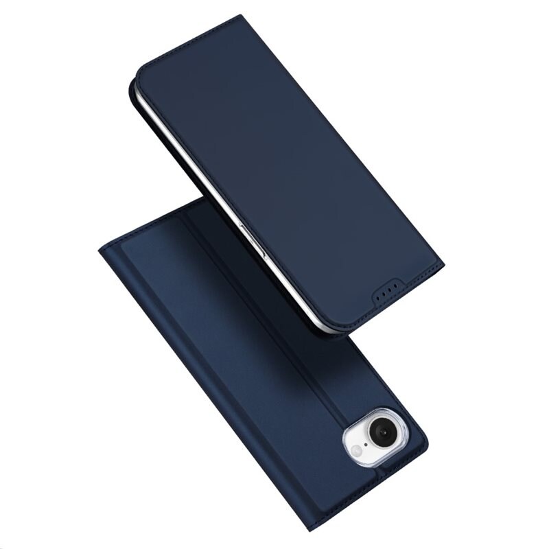 Dux Ducis Skin Pro Series iPhone 16e - Navy - Tunt mobilfodral med korthållare