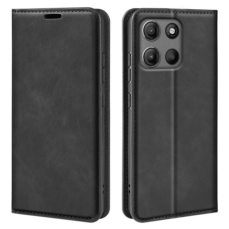 Motorola Moto G15 Power Slim Mobilfodral Svart - Plånboksfodral i slimmad design