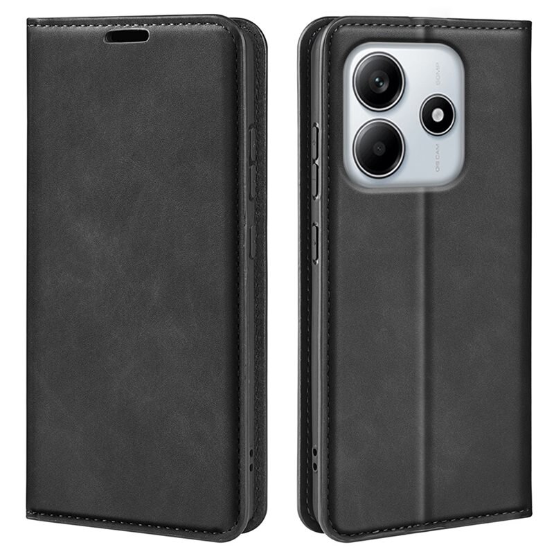 Xiaomi Redmi Note 14 4G Slim Mobilfodral Svart - Plånboksfodral i slimmad design