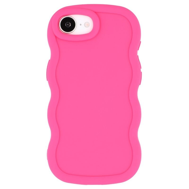 Wavy Edge TPU Skal iPhone 16e Rosa