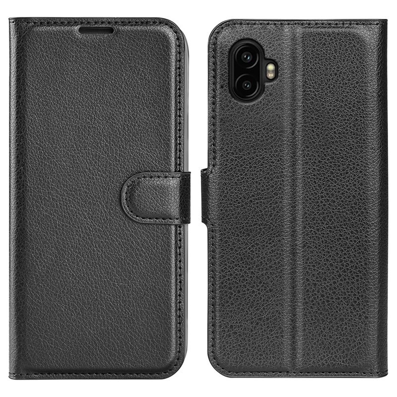 Mobilfodral Samsung Galaxy Xcover 7 Pro Svart - Praktiskt plånboksfodral med plats för sedlar och kort