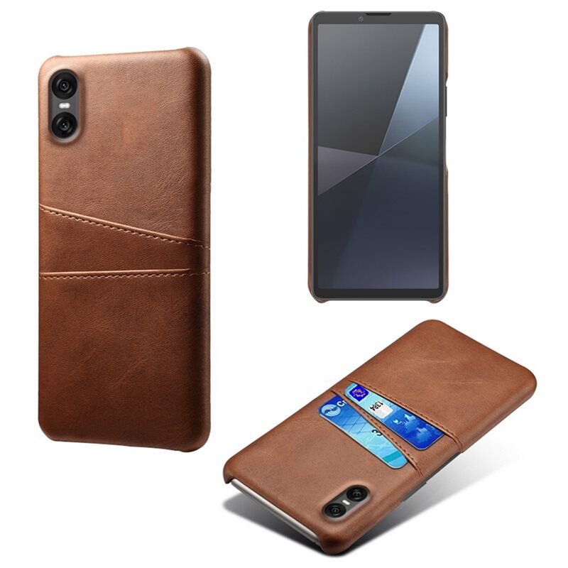 tectTech Card Slots Case Sony Xperia 10 VII Brun - Mobilskal med korthållare